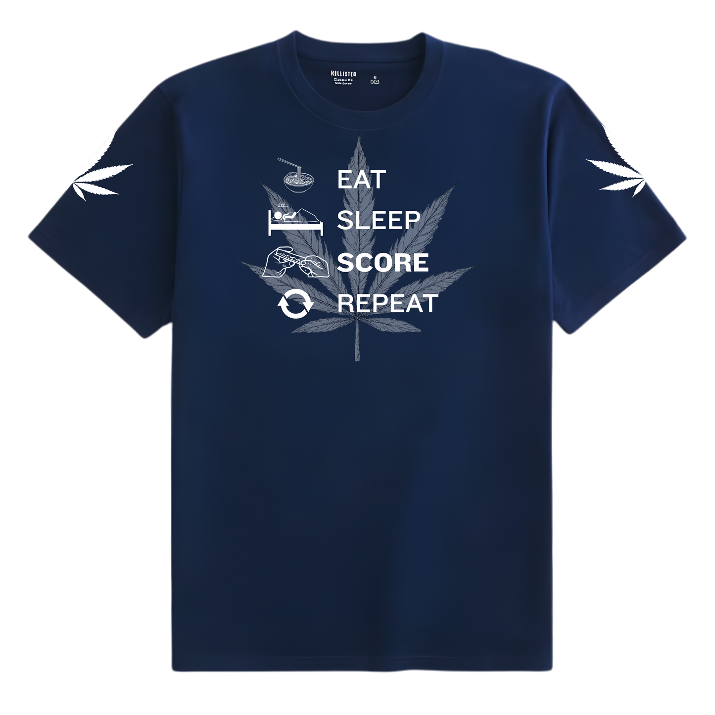 Eat Sleep Score Repeat Oversized T-Shirt