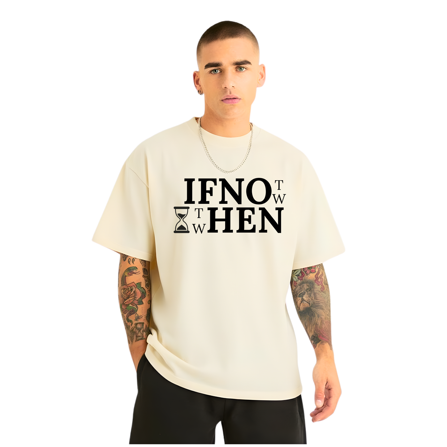 IF NOT NOW THEN WHEN Oversized T-Shirt