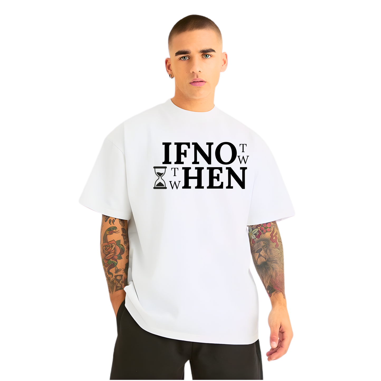 IF NOT NOW THEN WHEN Oversized T-Shirt