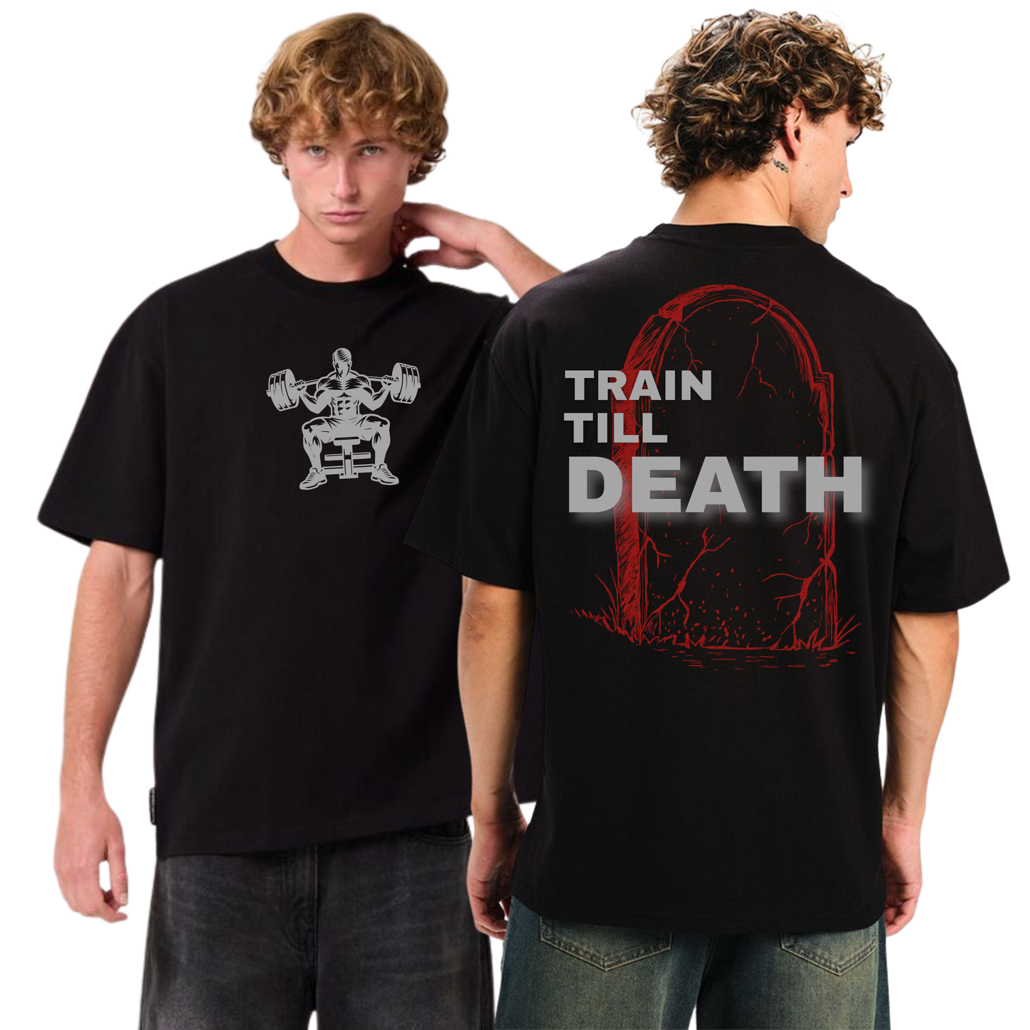 Train Till Death Oversized T-Shirt