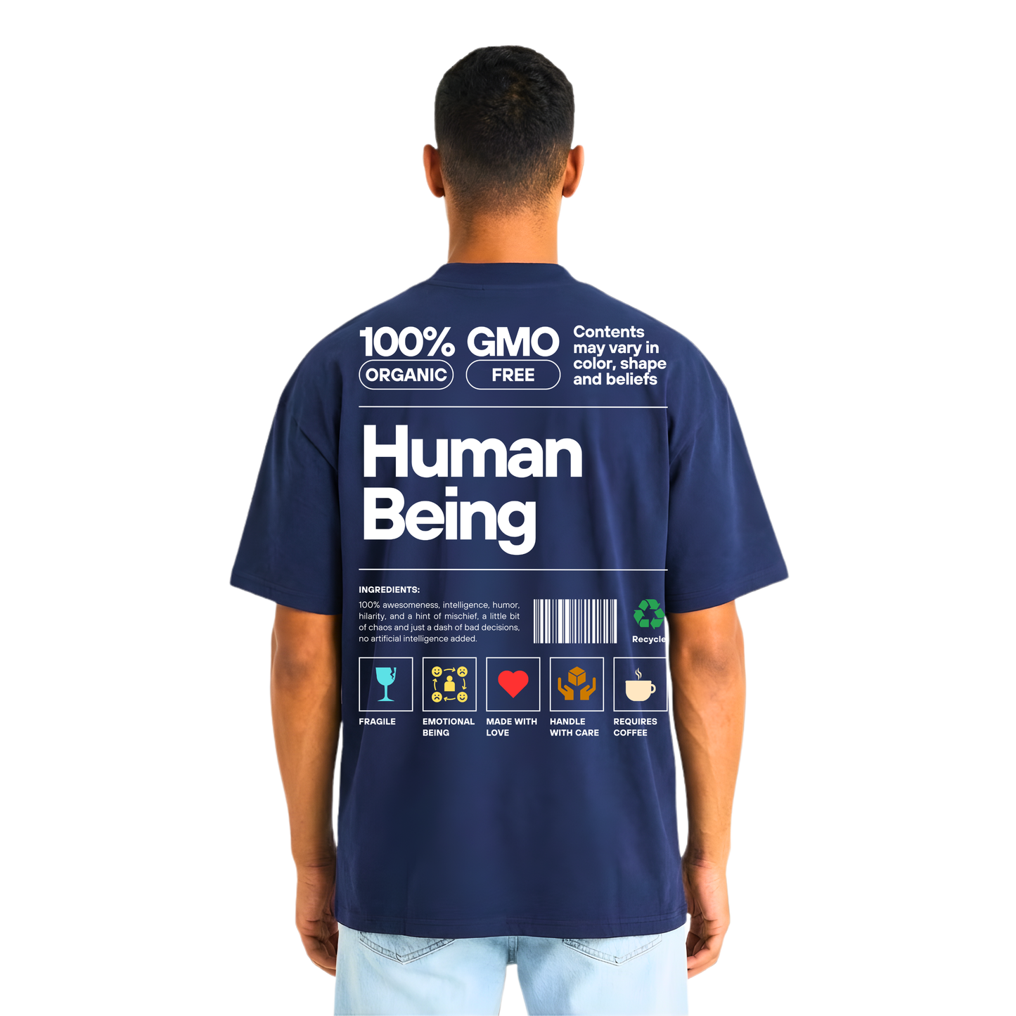 One Species – Human Being Oversized T-Shirt