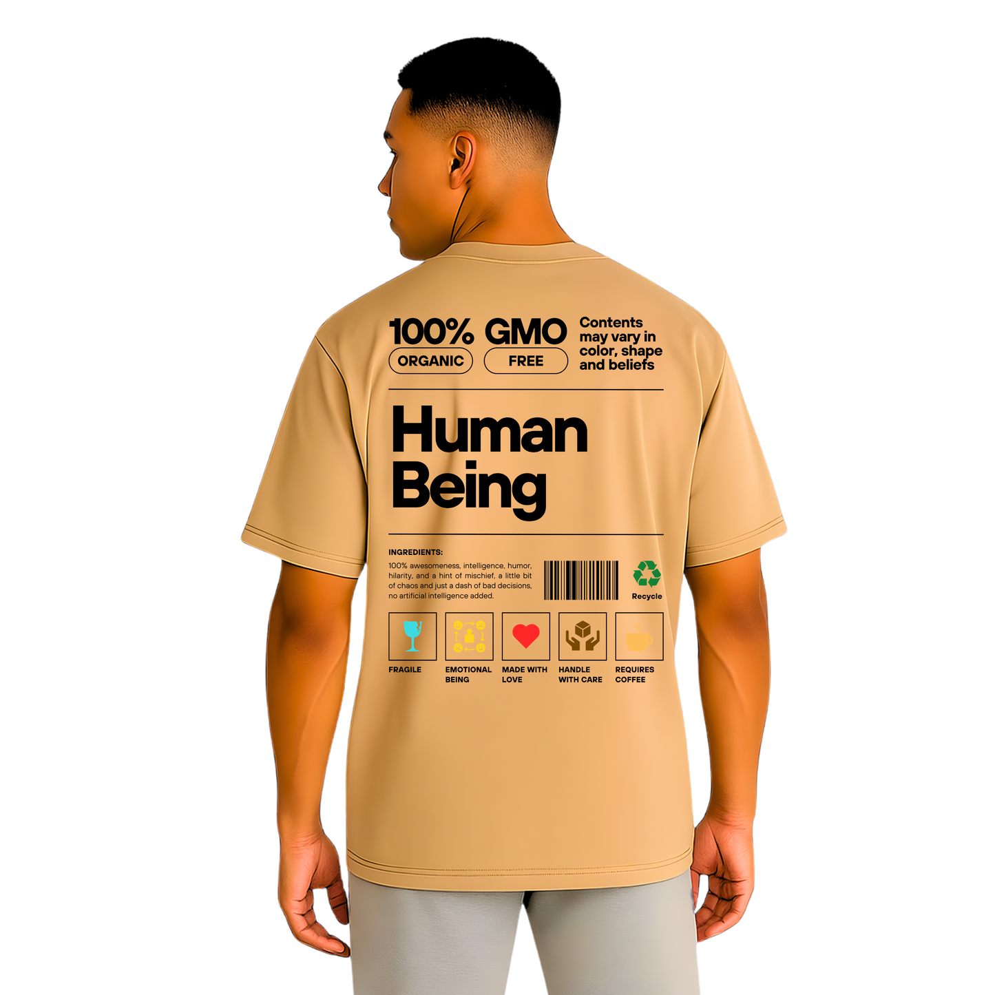 One Species – Human Being Oversized T-Shirt