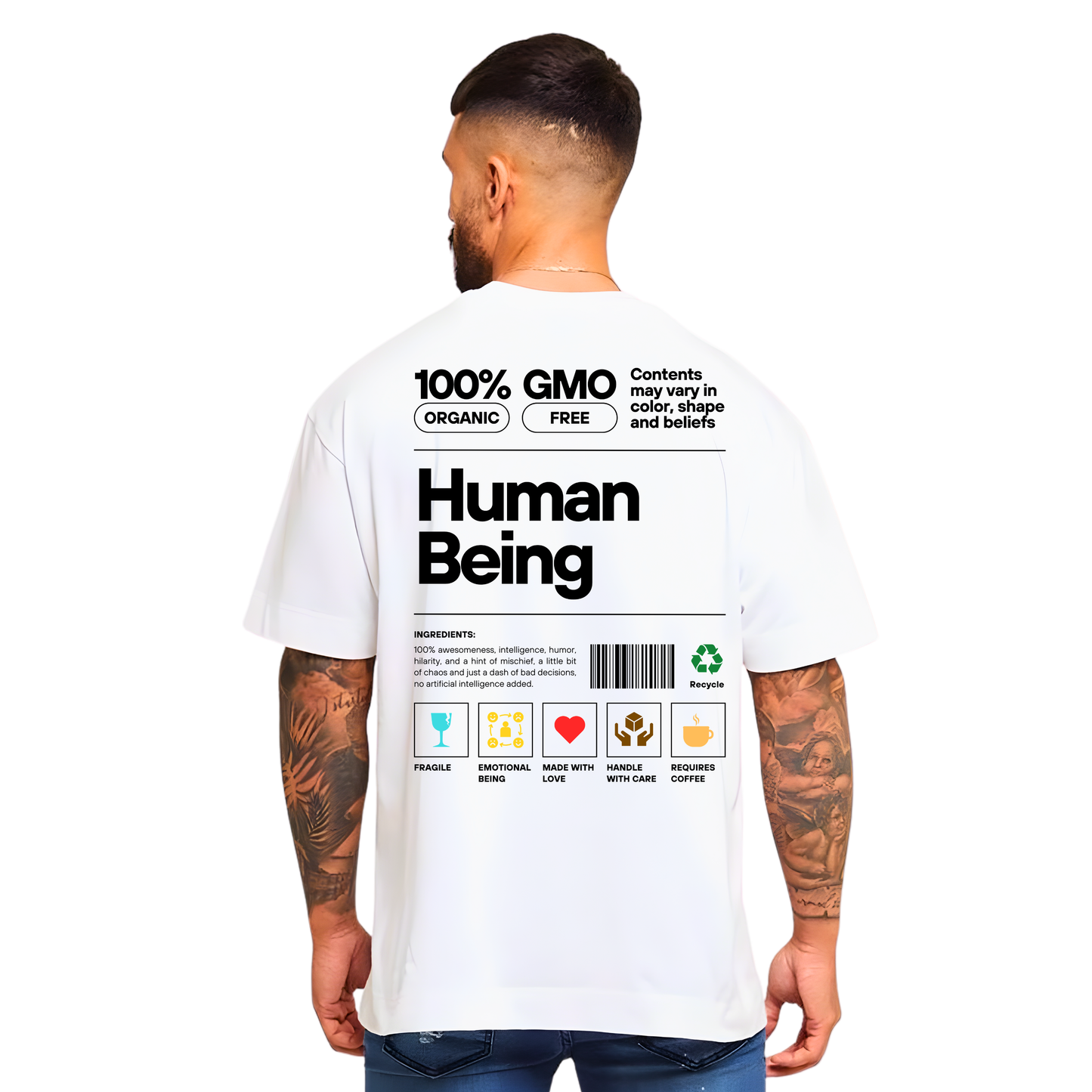 One Species – Human Being Oversized T-Shirt