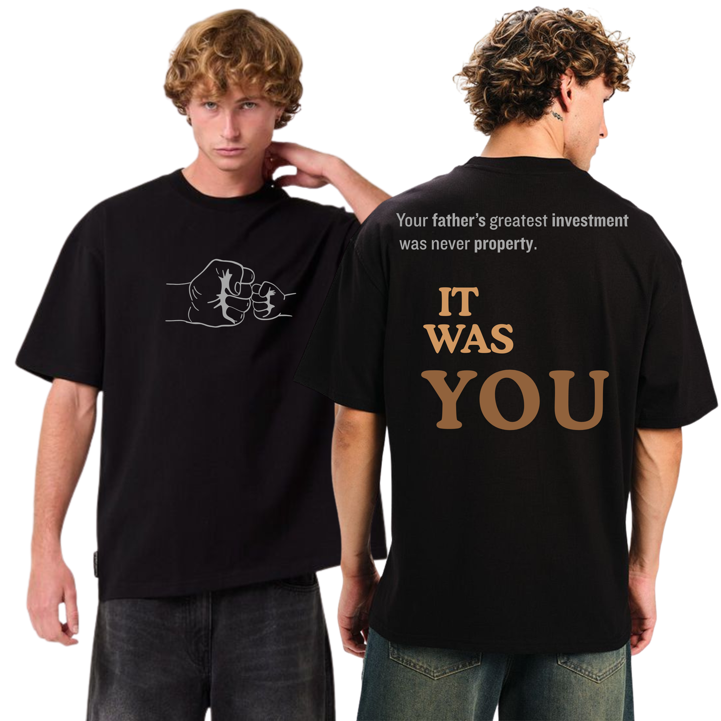 Father’s Greatest Investment Oversized T-Shirt