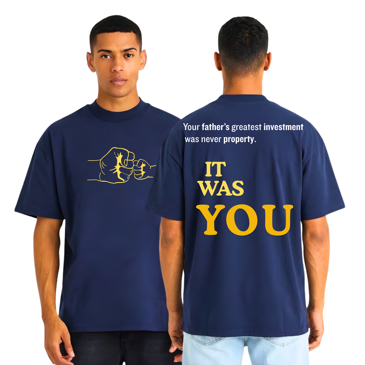 Father’s Greatest Investment Oversized T-Shirt