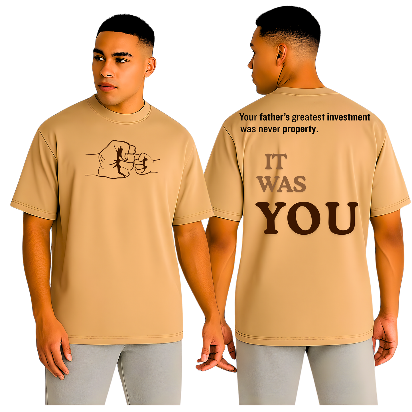 Father’s Greatest Investment Oversized T-Shirt