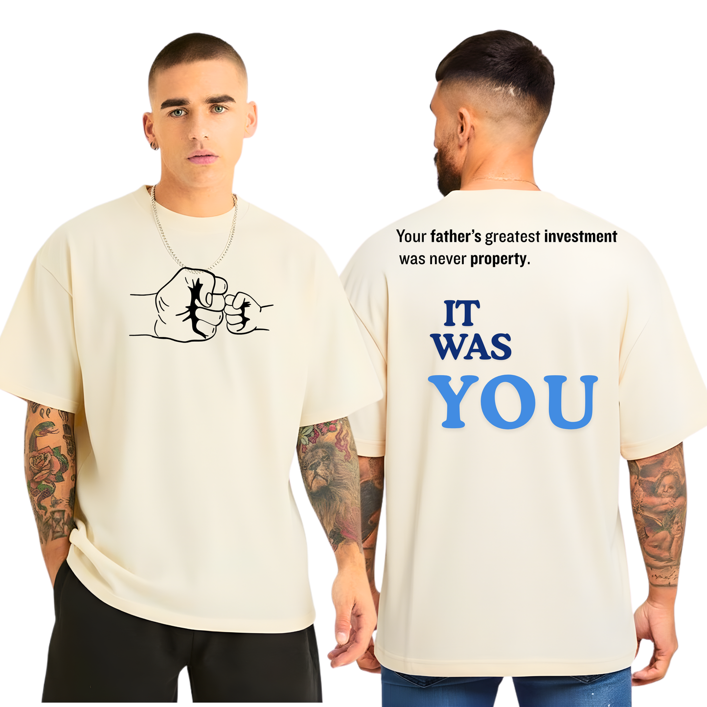 Father’s Greatest Investment Oversized T-Shirt