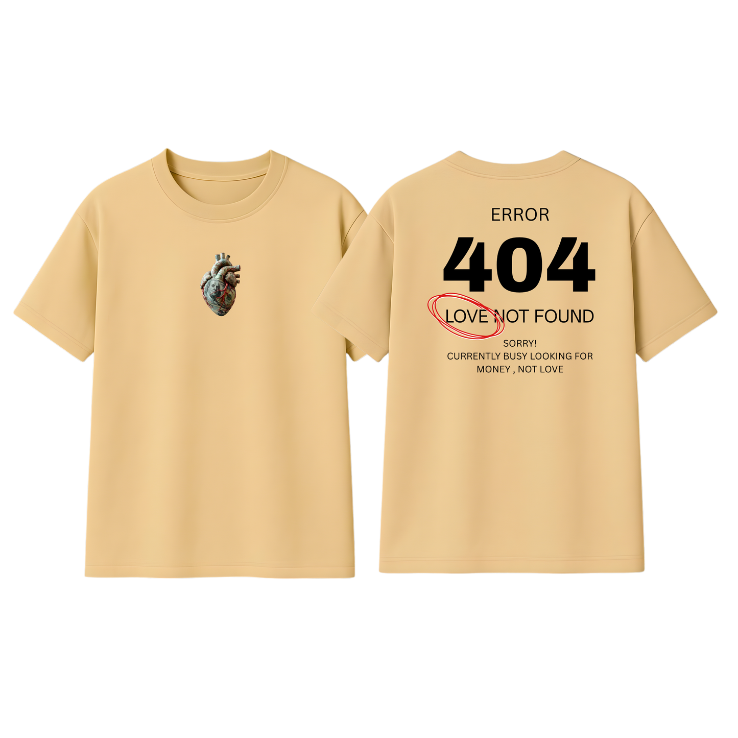 404 Love Not Found Oversized T-Shirt