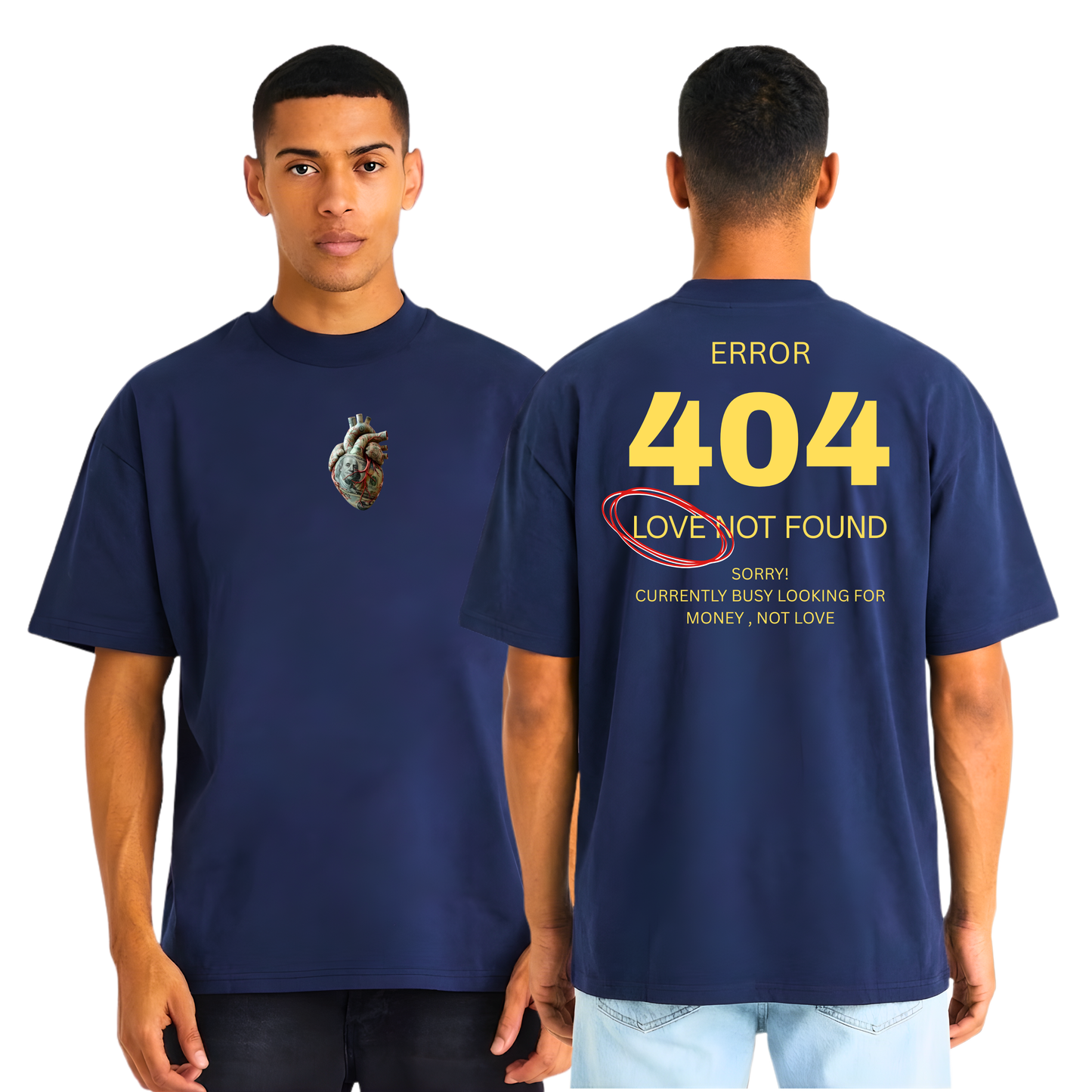 404 Love Not Found Oversized T-Shirt