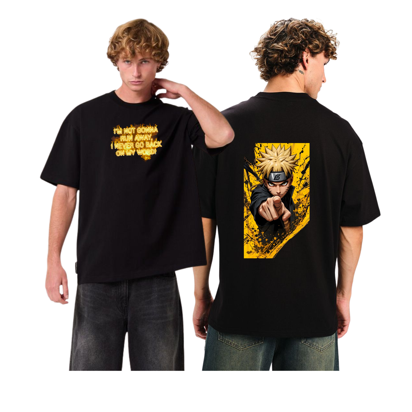 Anime-inspired Naruto Oversix T-shirt